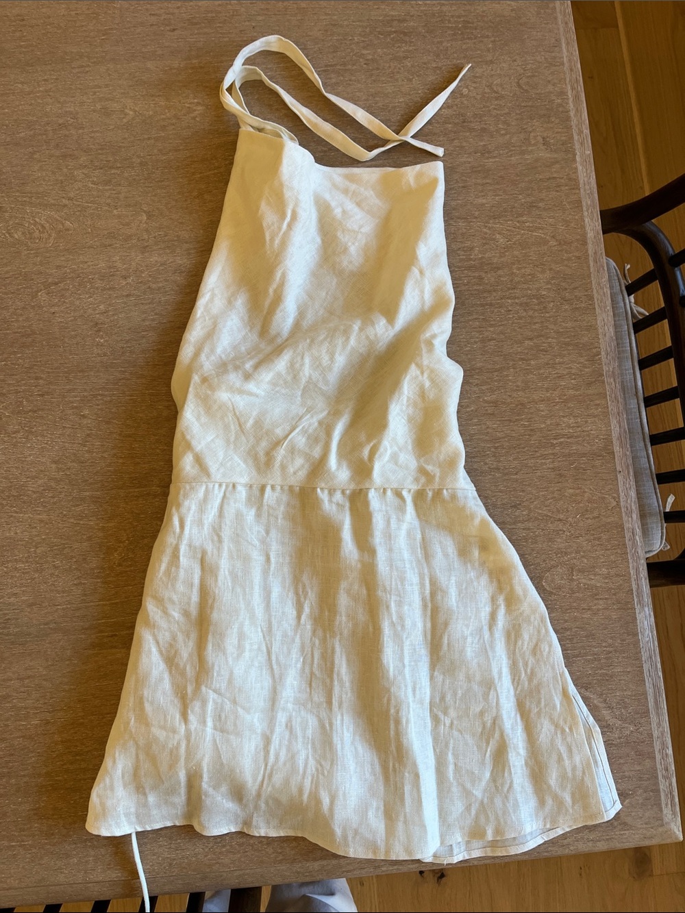DISSH Cream Linen Haylee Cowl Halter Top
